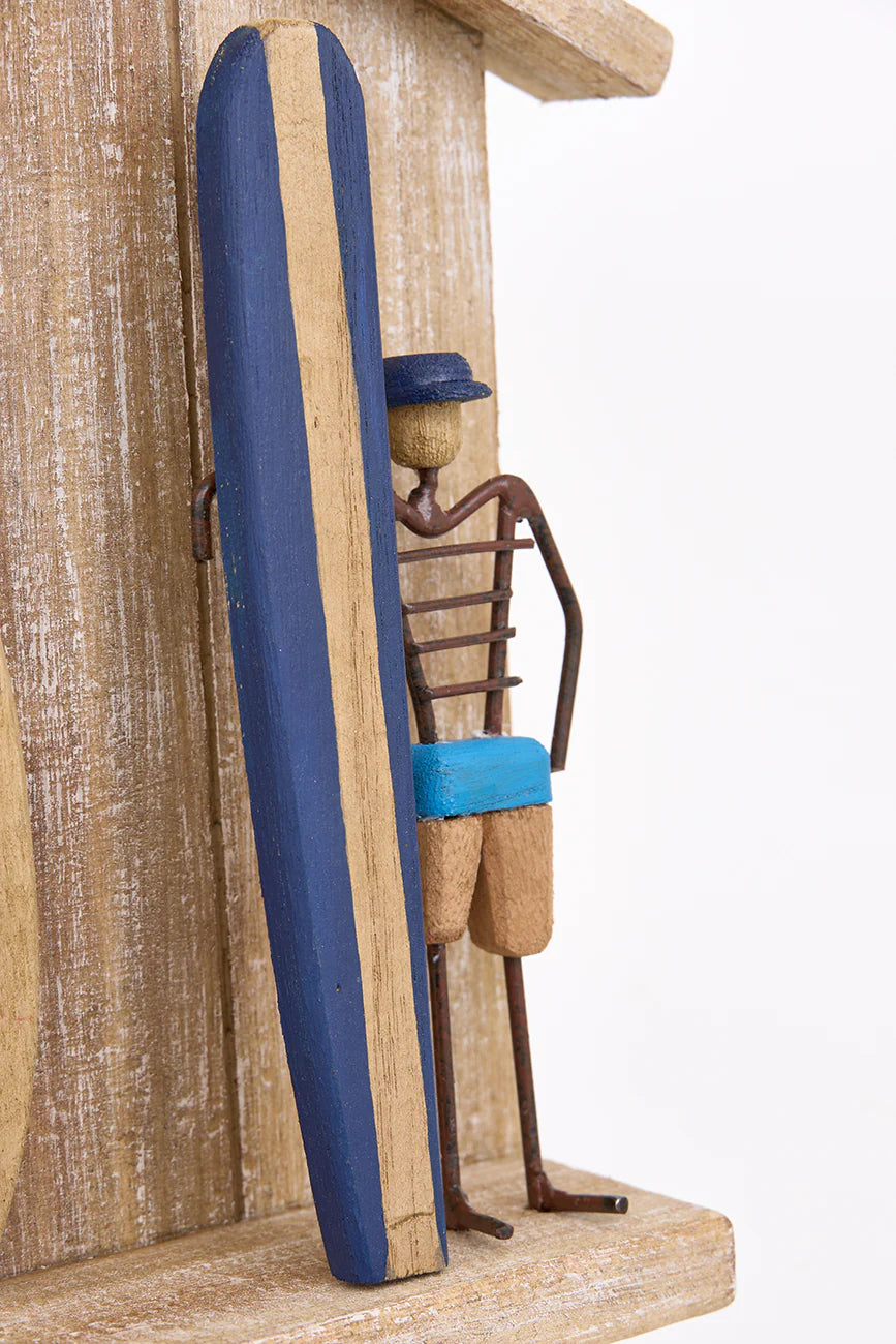 Cabane de surfeur Porte-clés