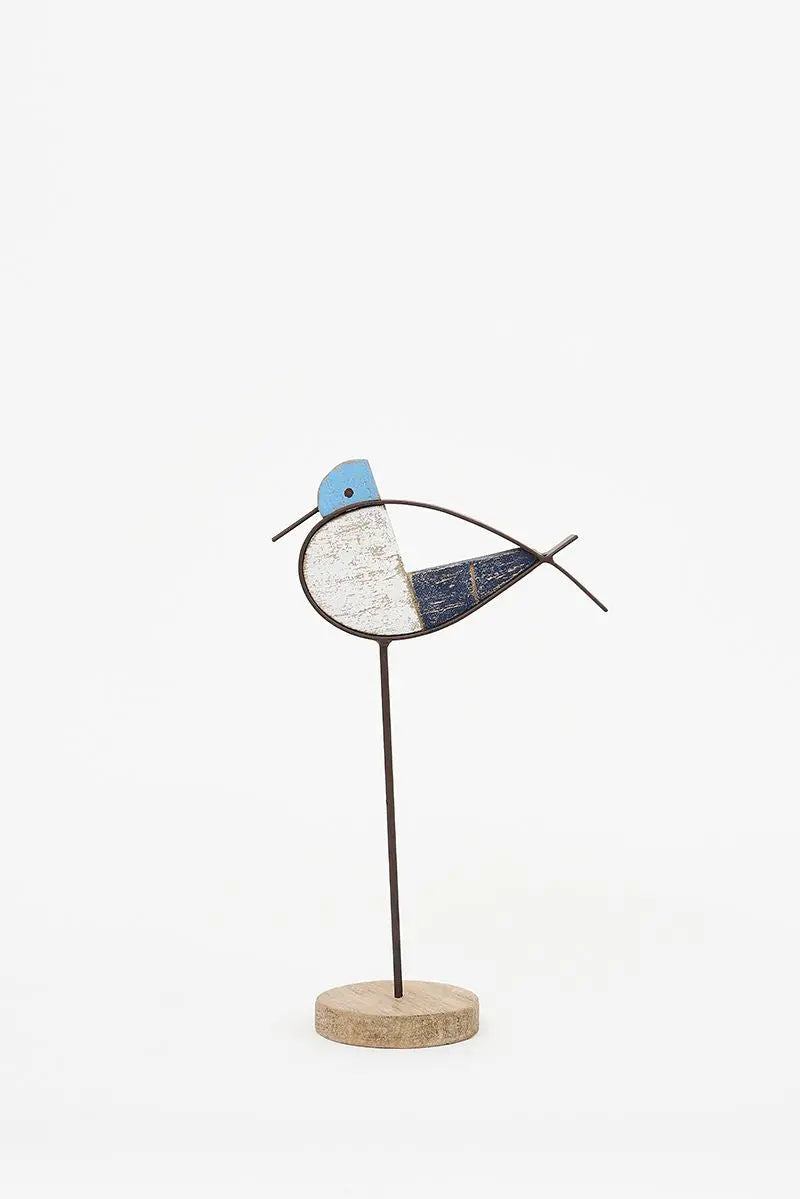 Oiseau en bois coloré