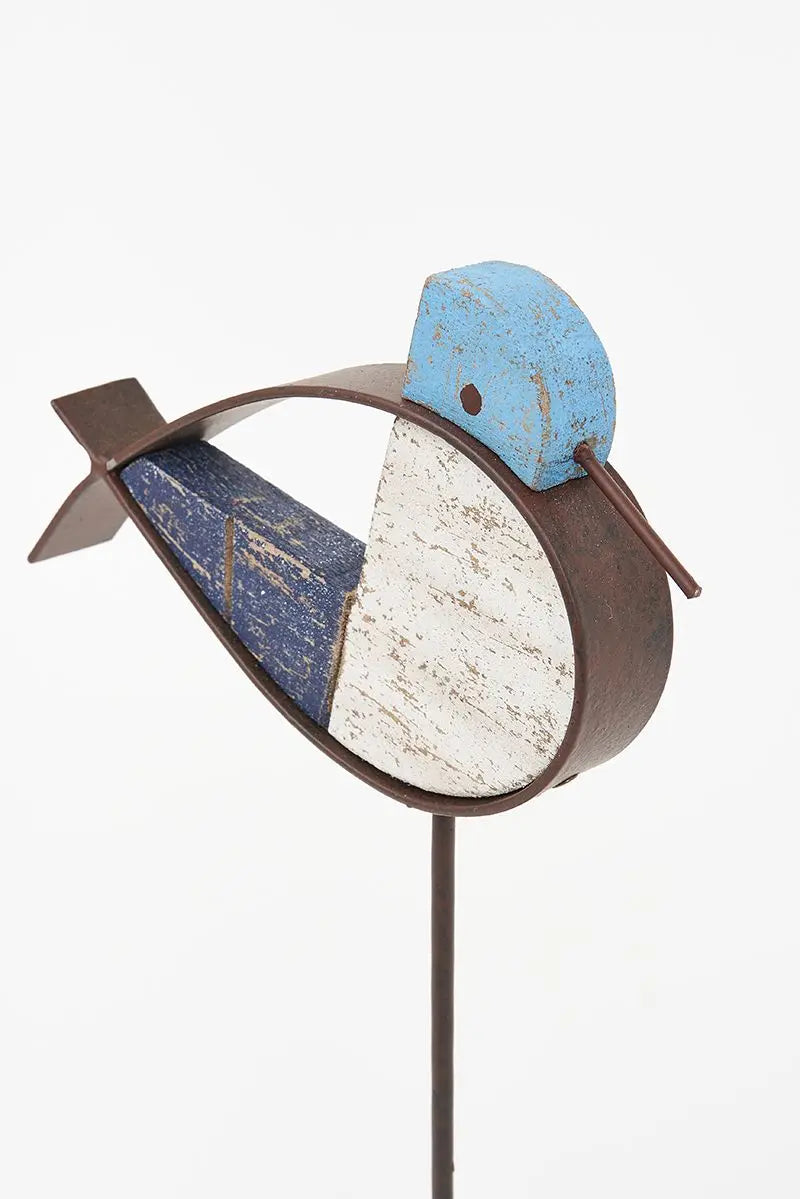 Oiseau en bois coloré