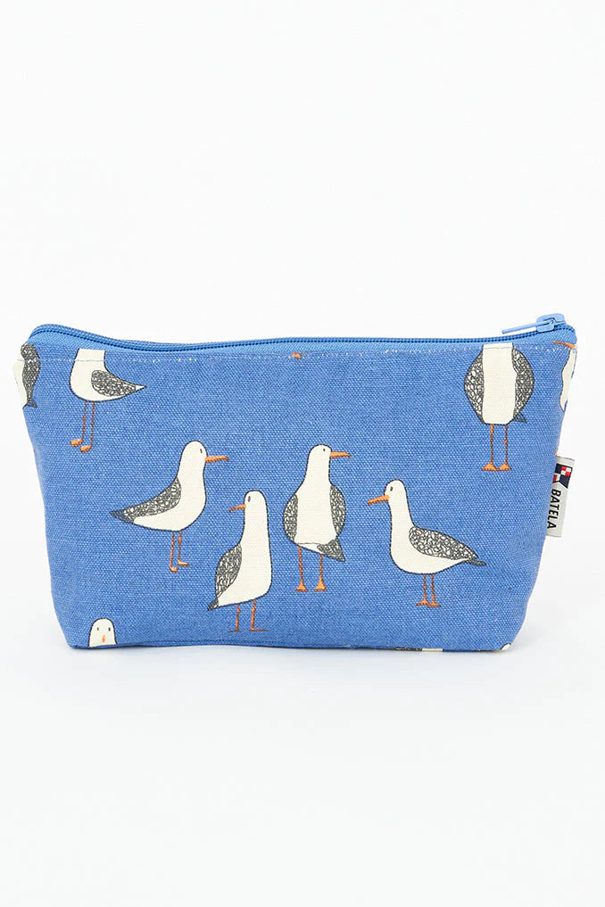 Pochette coton motifs mouettes