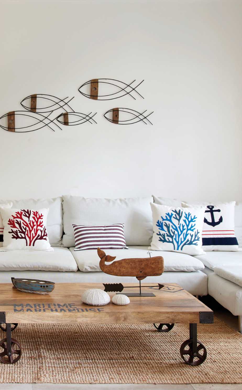 Girouette de table baleine