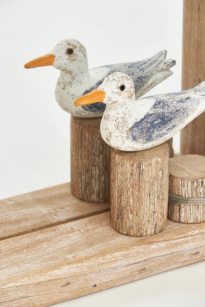 Miroir Mouette en bois
