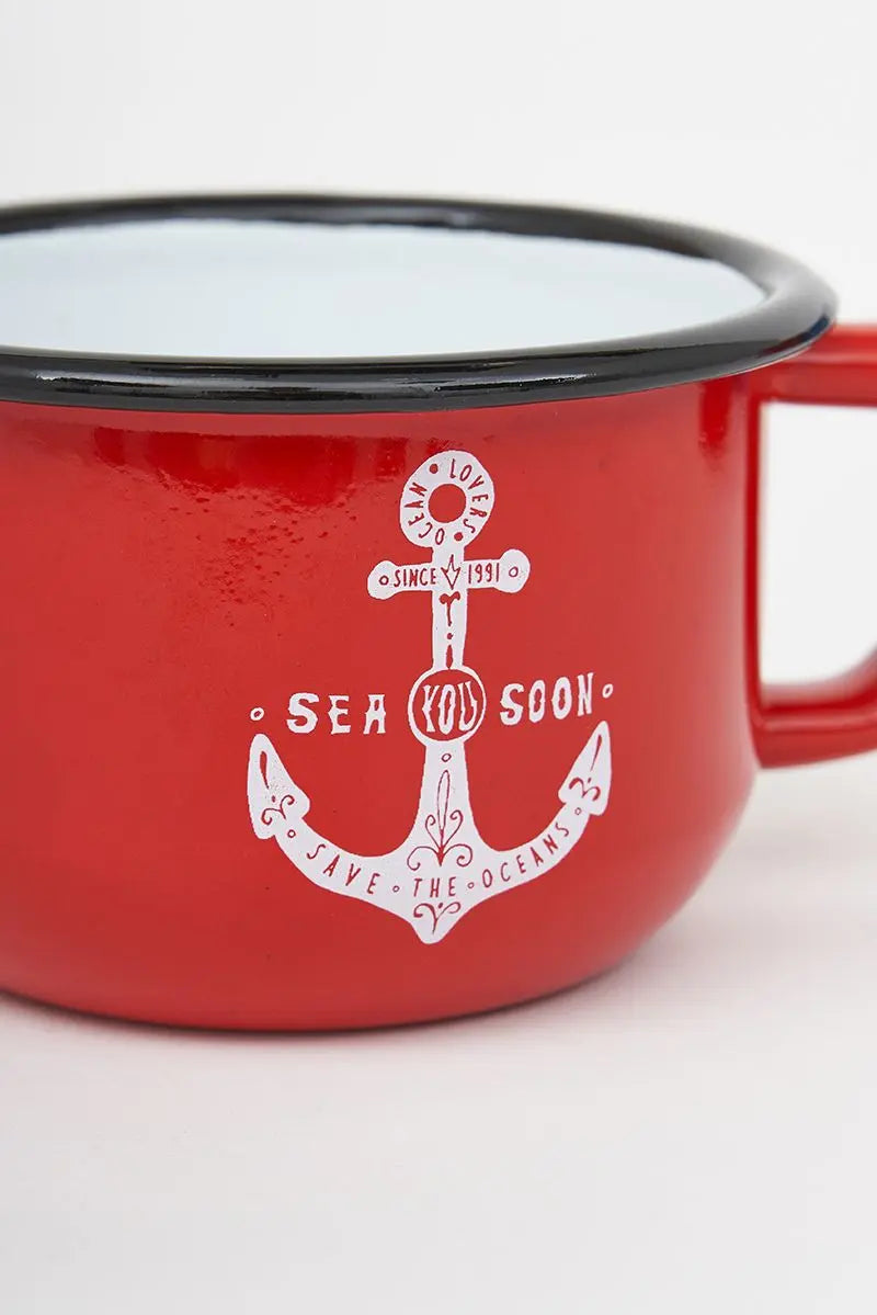 Tasse à café émaillé - divers motifs