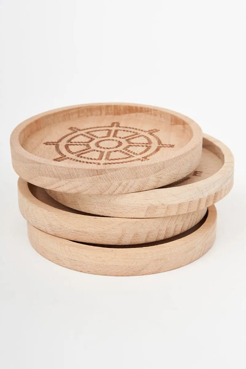 Dessous de verre en bois