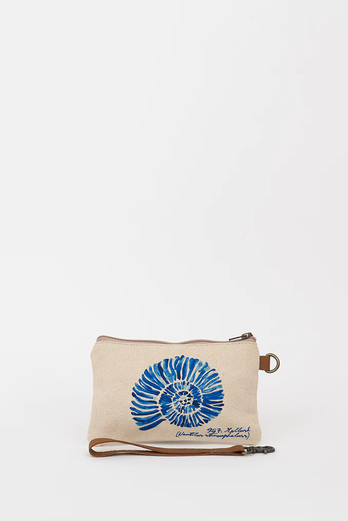 Pochettes coton motif coquillage
