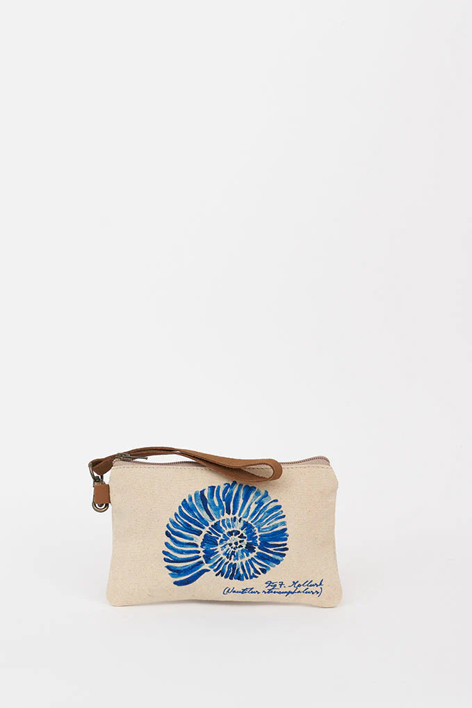 Pochettes coton motif coquillage