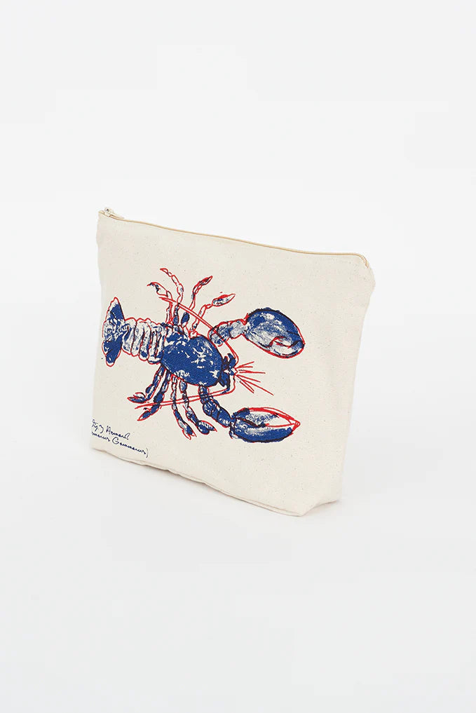 Pochette homard en coton