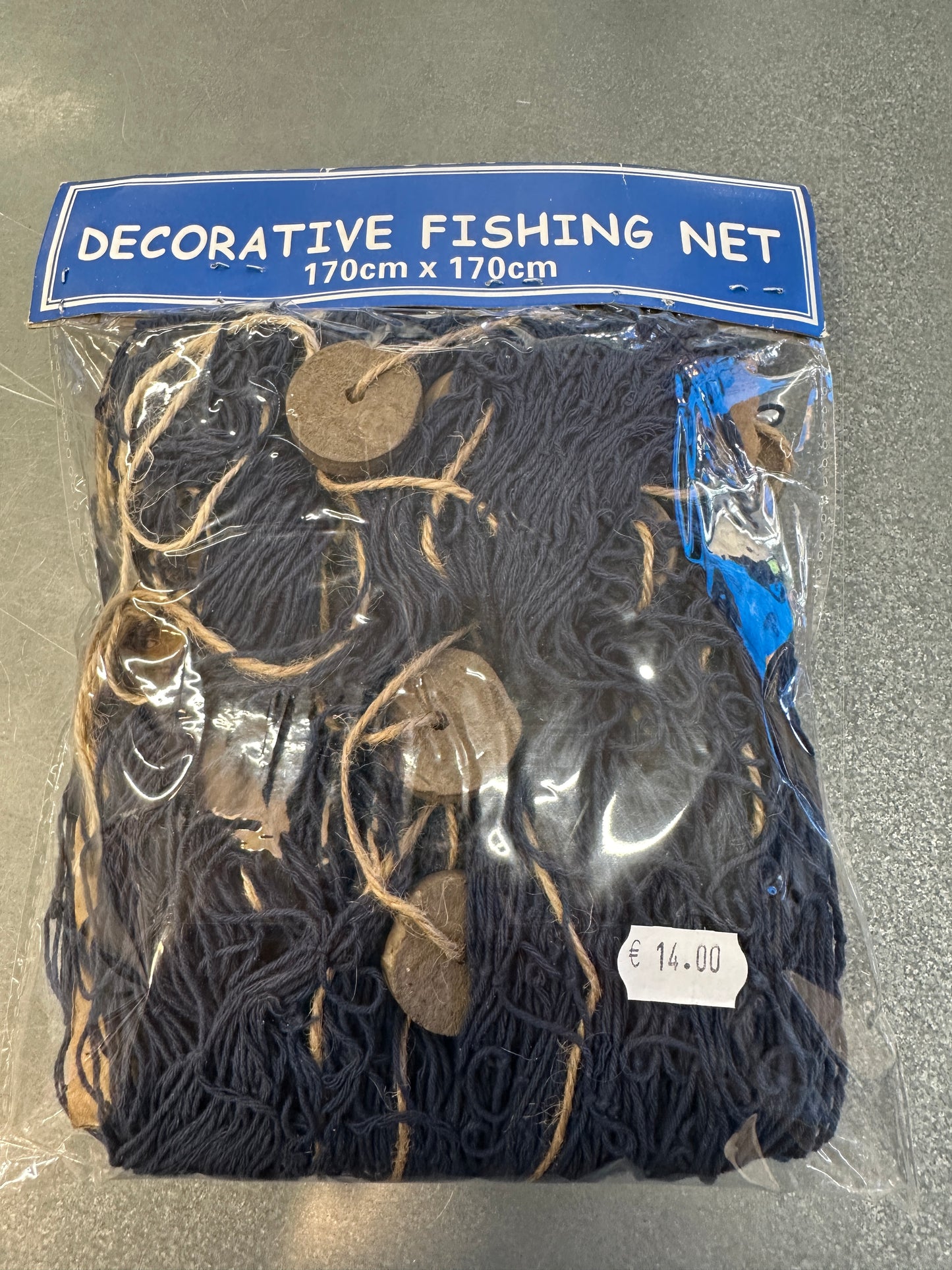 Filet de pêche bleu