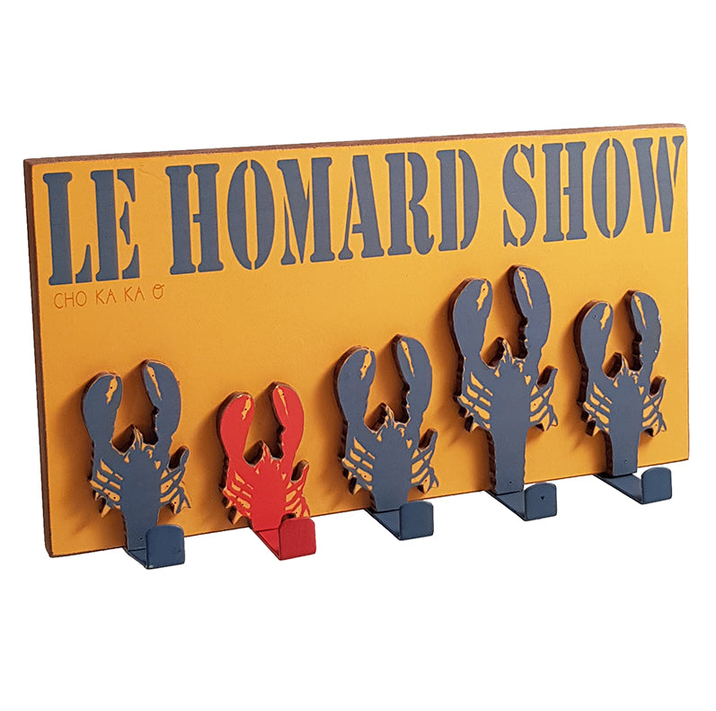 Plaque 5 crochets homard