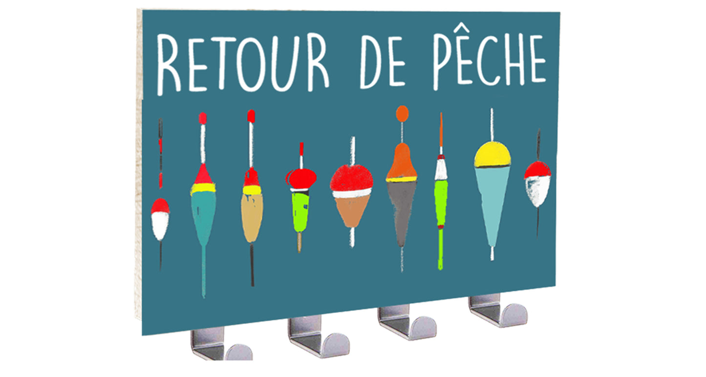 Plaque 5 crochets Les flotteurs