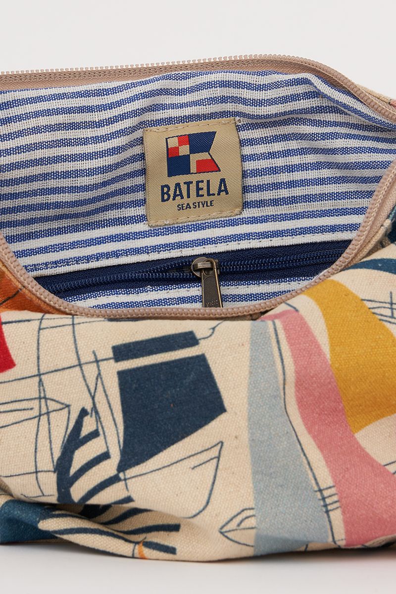 Sac bandoulière voiliers multicolores