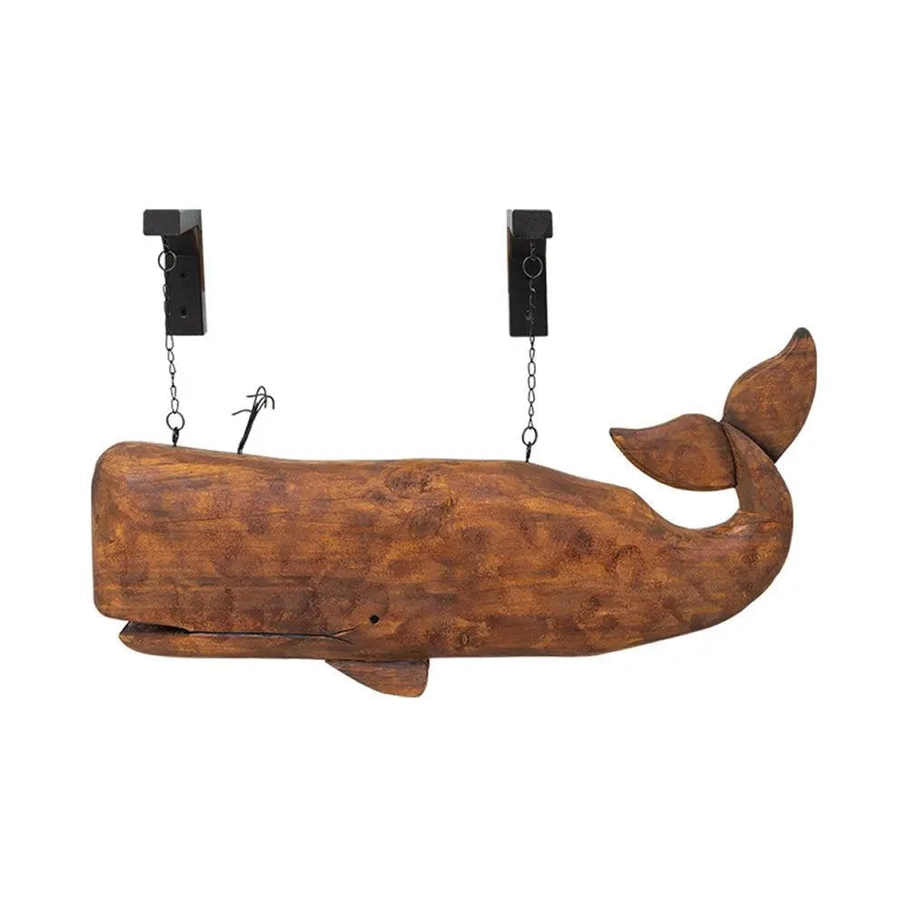 Cachalot mural en bois
