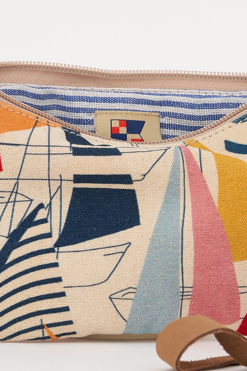 Pochettes coton voiliers multicolores