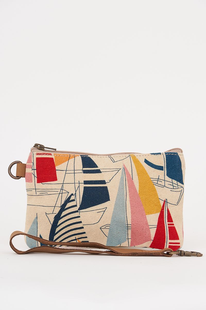 Pochettes coton voiliers multicolores