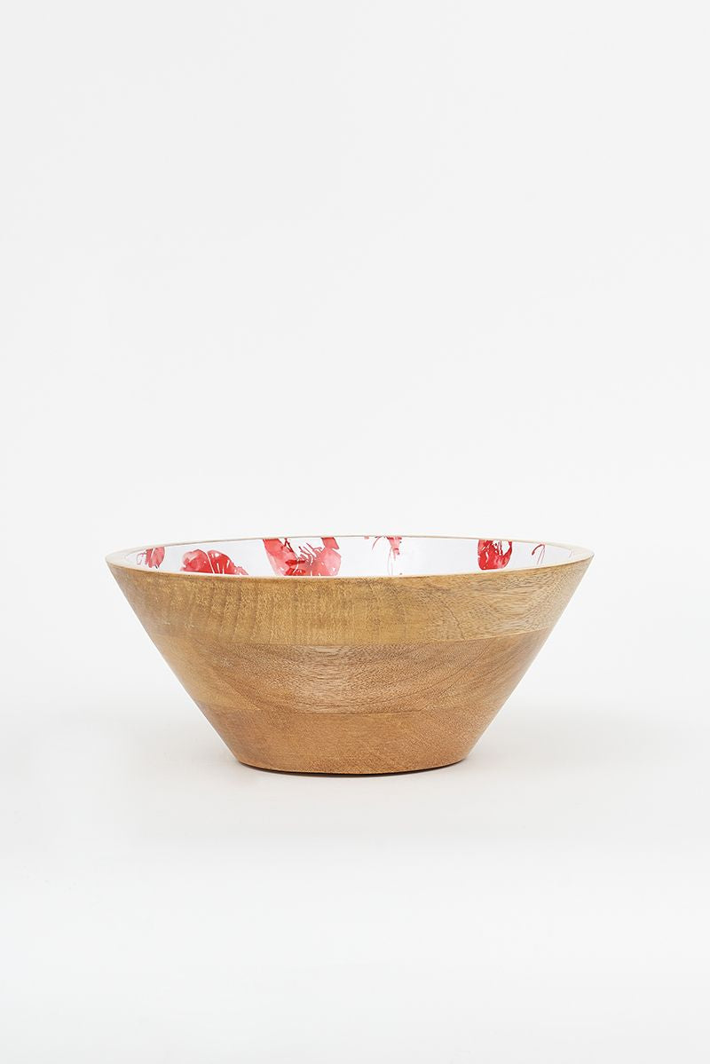 Moyen bol en bois émaillé