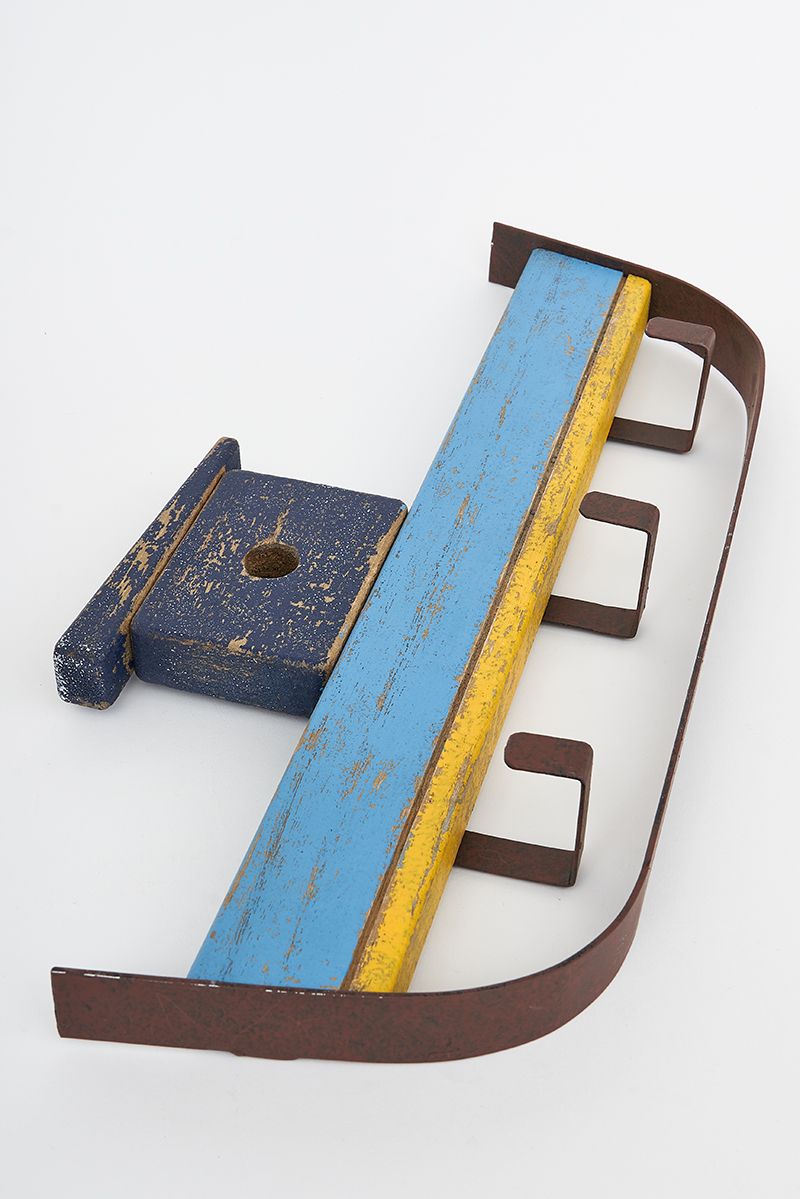 Porte-clés mural bois et métal