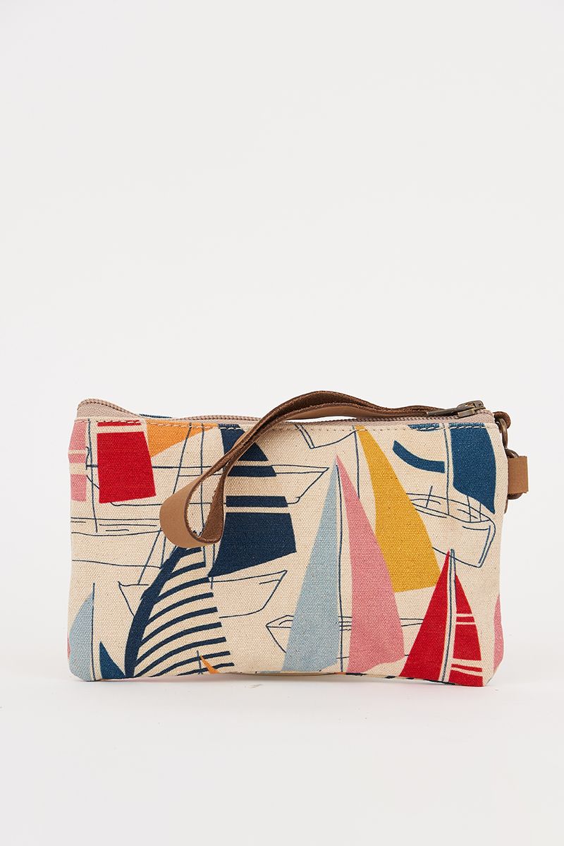 Pochettes coton voiliers multicolores