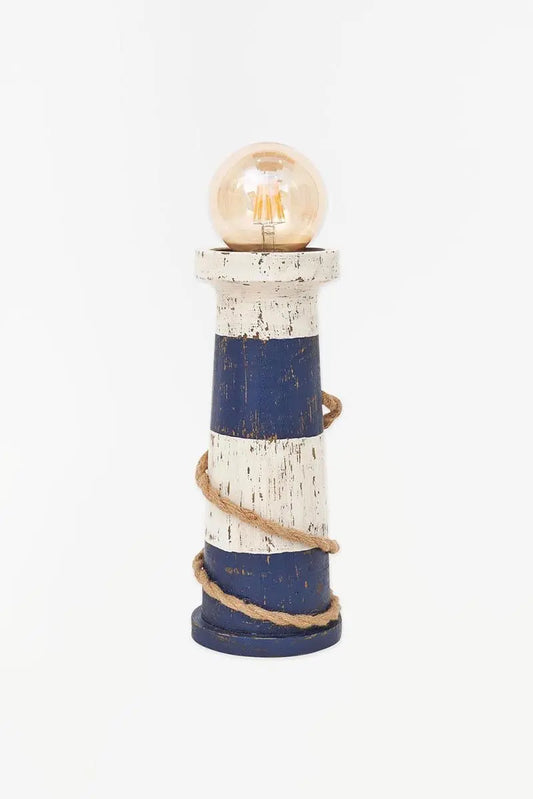 Lampe Phare en bois